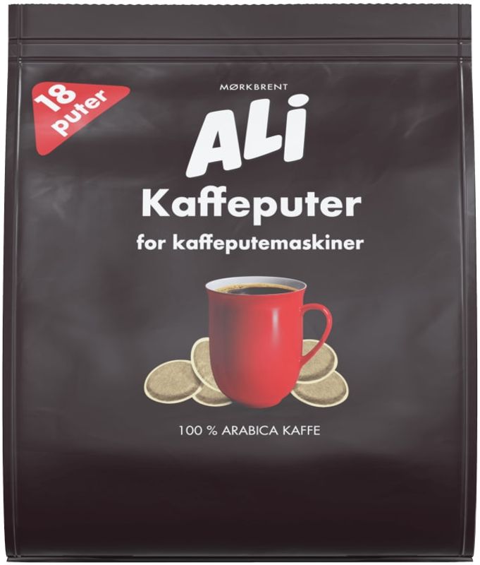 ALI MØRKBRENT KAFFEPUTER 6 poser a' 18stk. Senseo – produktbilde 7
