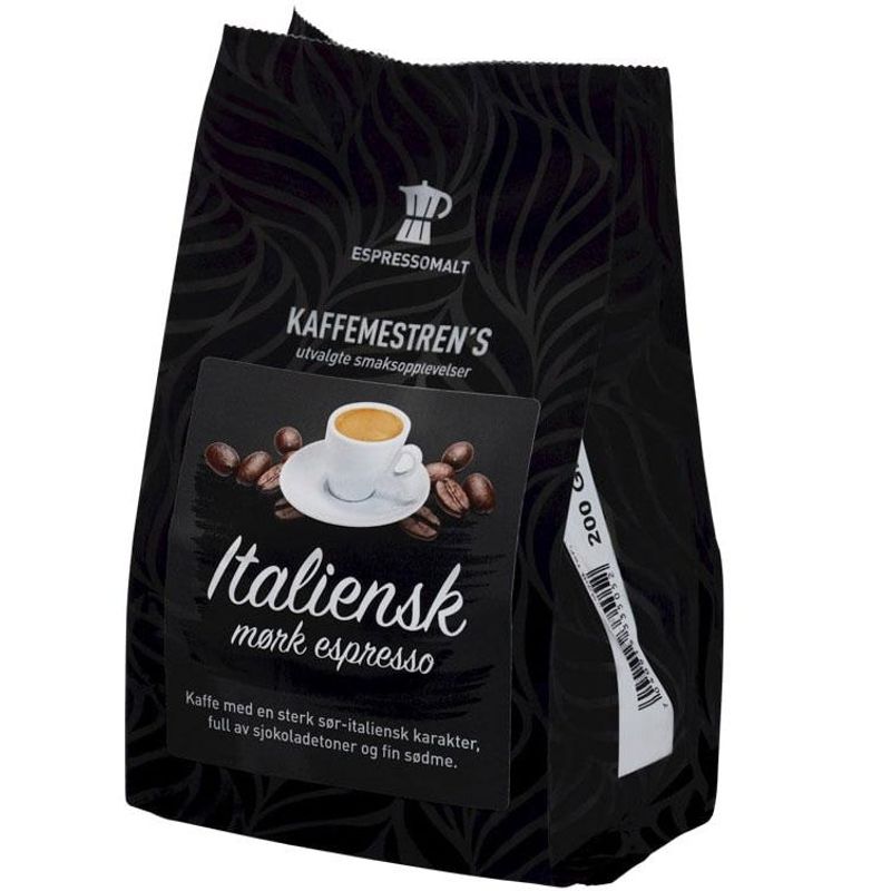 Italiensk espresso mørk kaffemester. 5x200g – produktbilde 1