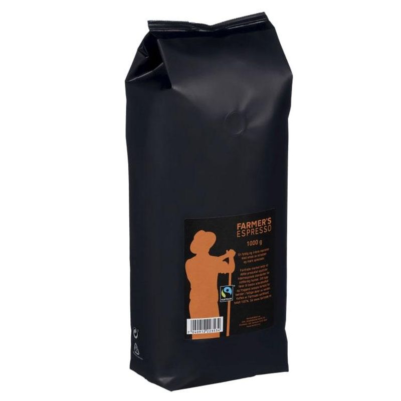 Farmers espresso hele bønner 1kg – produktbilde 1