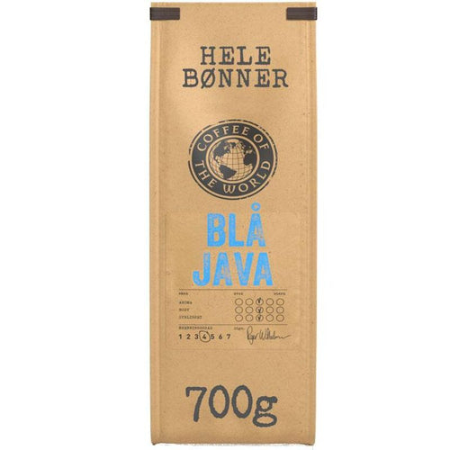 Blå java hele bønner 700g cotw – produktbilde 1
