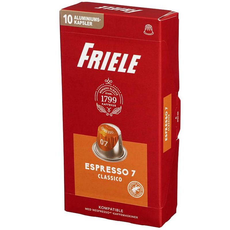 Friele kaffekapsel espresso 7 100 stk. – produktbilde 1