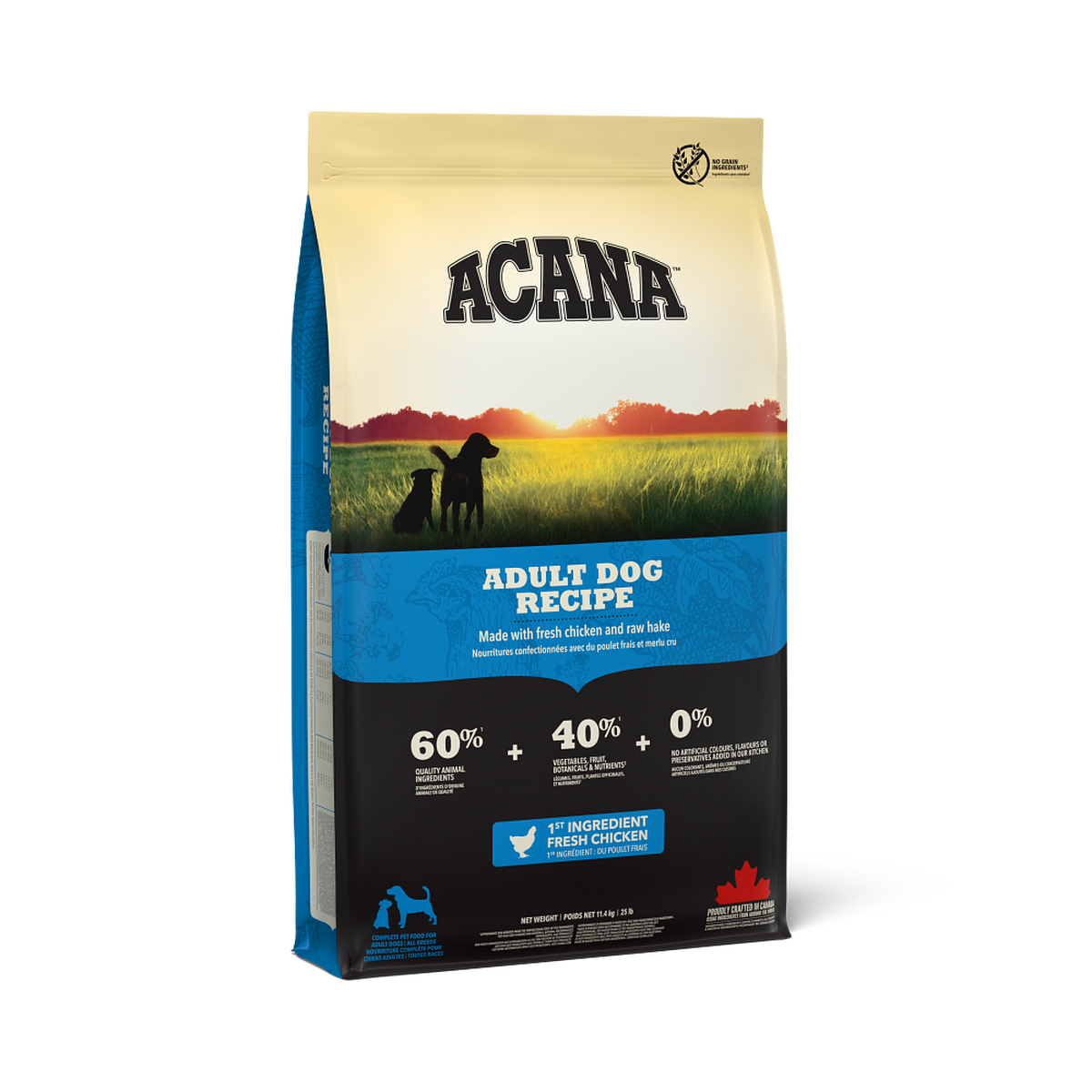 Acana Adult Dog 17 kg – ren produktbild av originalforpakningen